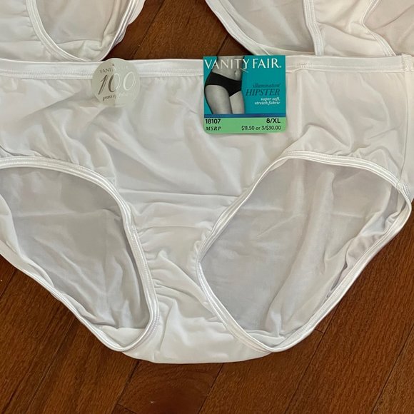 Vanity Fair Intimates & Sleepwear New Vanity Fair Illumination Hipster Panties White Size 8